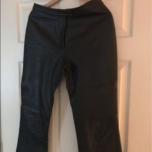 VS-2 Black Leather Pants.  Size 6